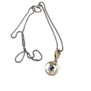 b*charmed Stamped Circle Letter “g”  charm/Pendant necklace